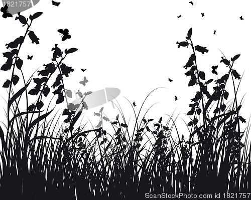 Image of meadow silhouettes