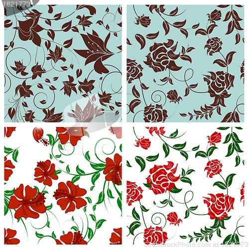 Image of seamless floral pattern