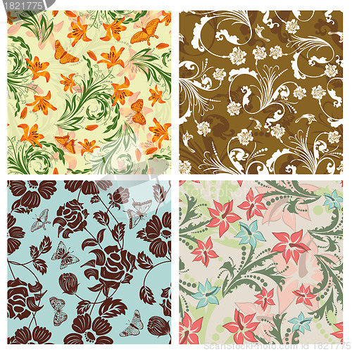 Image of seamless floral pattern