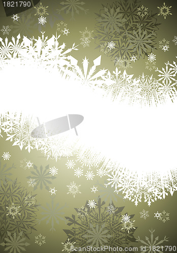 Image of winter frame background