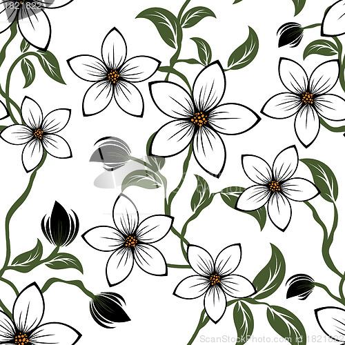 Image of seamless floral pattern