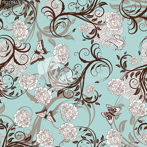 Image of seamless floral pattern