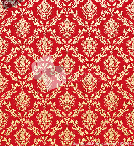 Image of seamless damask pattern