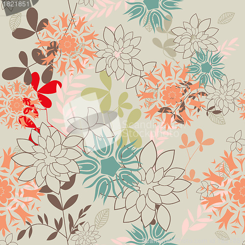 Image of seamless floral pattern