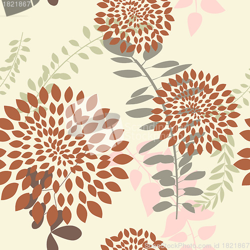 Image of seamless floral pattern