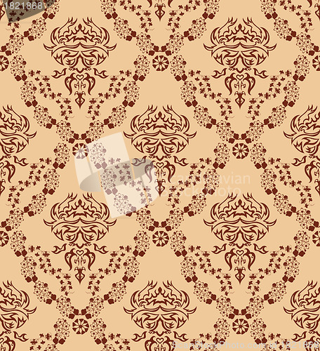 Image of seamless damask pattern