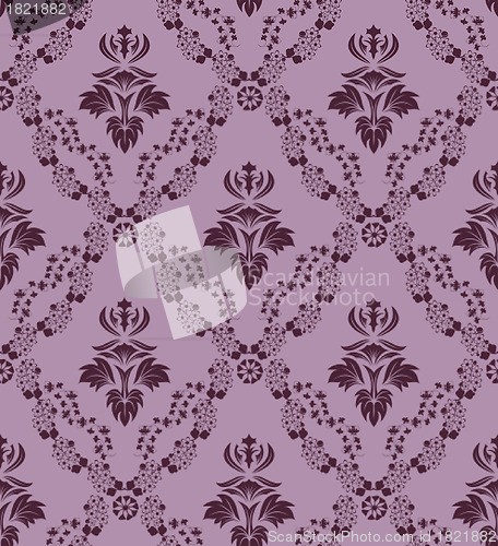 Image of seamless damask pattern