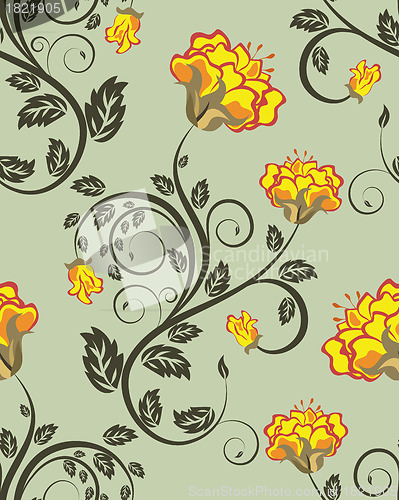 Image of seamless floral pattern