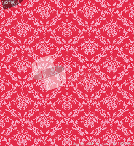 Image of seamless damask pattern