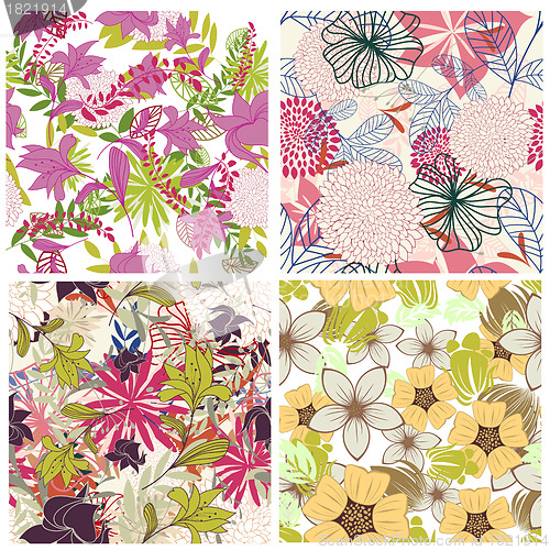 Image of seamless floral pattern