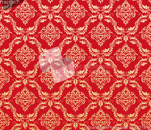 Image of seamless damask pattern