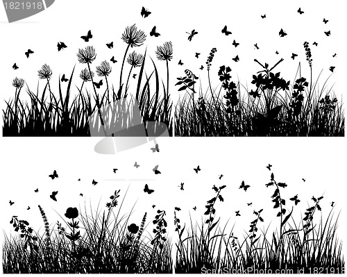 Image of meadow silhouettes