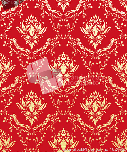 Image of seamless damask pattern