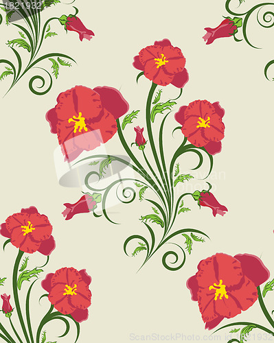 Image of seamless floral pattern