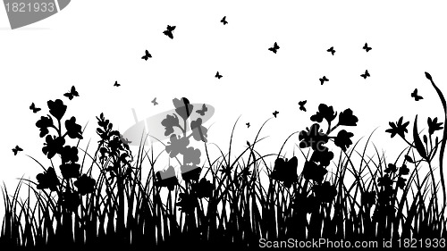 Image of meadow silhouettes