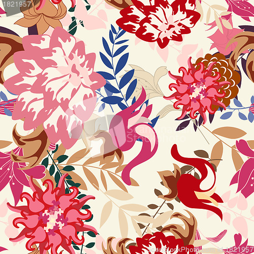 Image of seamless floral pattern