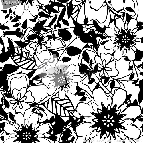 Image of seamless floral pattern