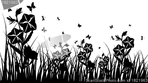 Image of meadow silhouettes