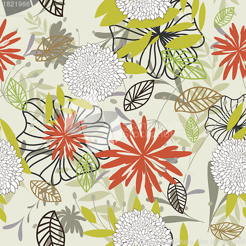 Image of seamless floral pattern