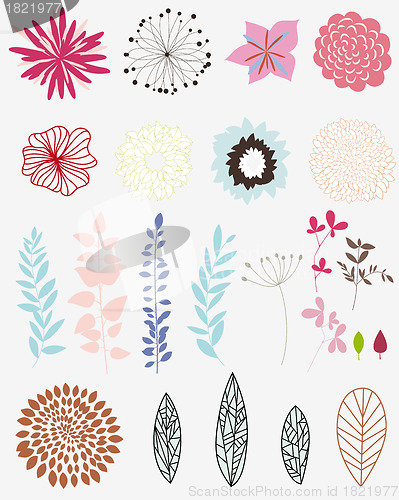 Image of flowers set