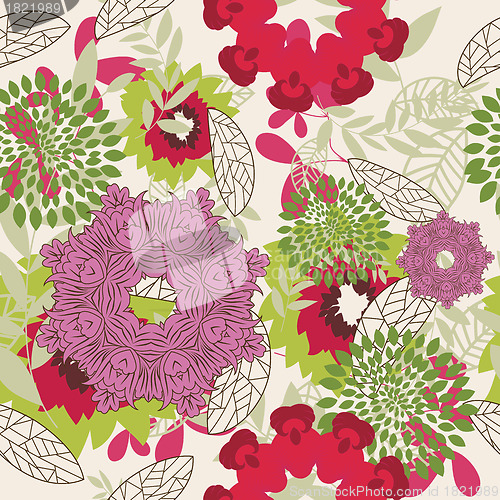 Image of seamless floral pattern