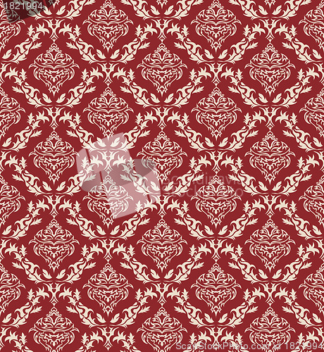 Image of seamless damask pattern