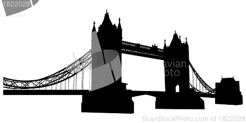 Image of Bridge tower silhouette
