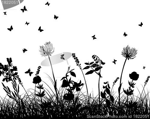 Image of meadow silhouettes