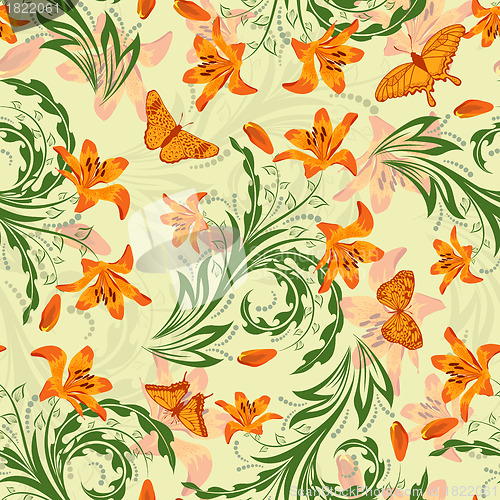 Image of seamless floral pattern
