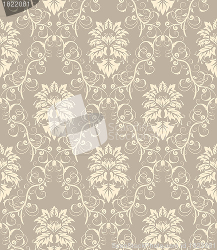 Image of seamless damask pattern