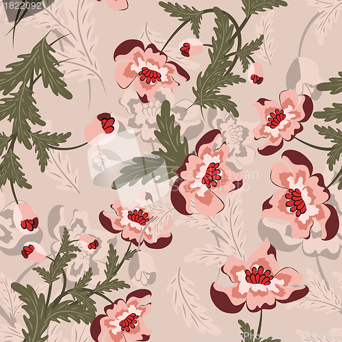 Image of seamless floral pattern