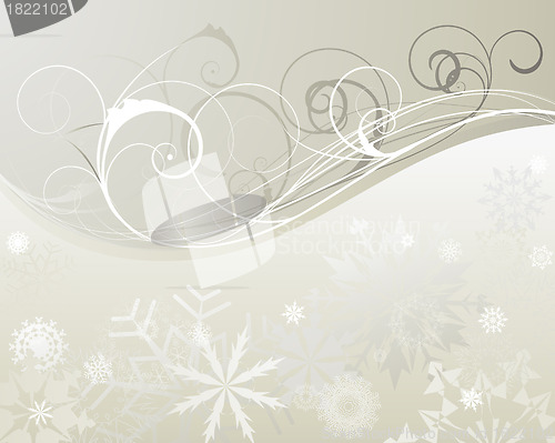 Image of winter frame background