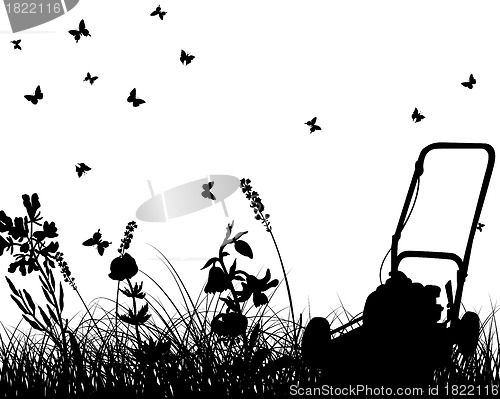 Image of meadow silhouettes