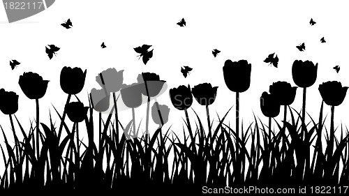 Image of meadow silhouettes