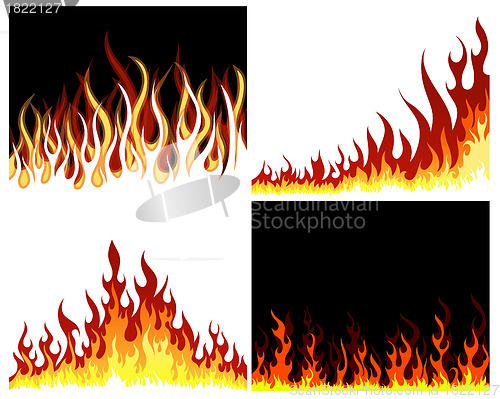 Image of fire background set