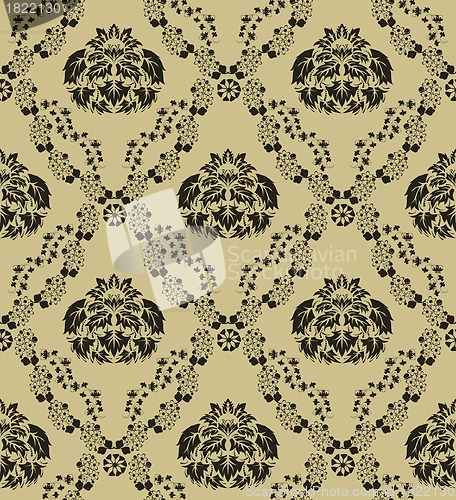 Image of seamless damask pattern