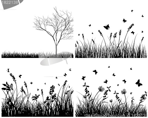 Image of meadow silhouettes