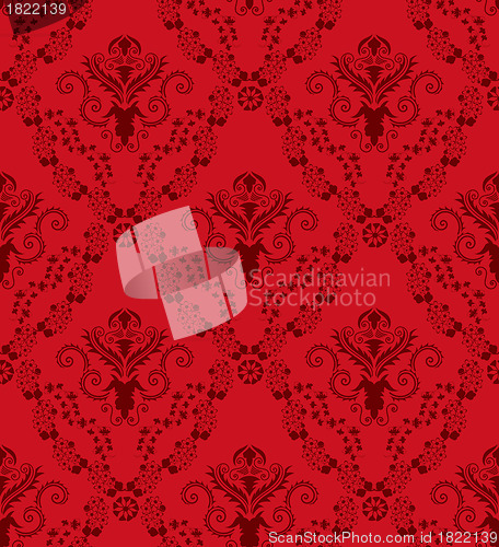 Image of seamless damask pattern