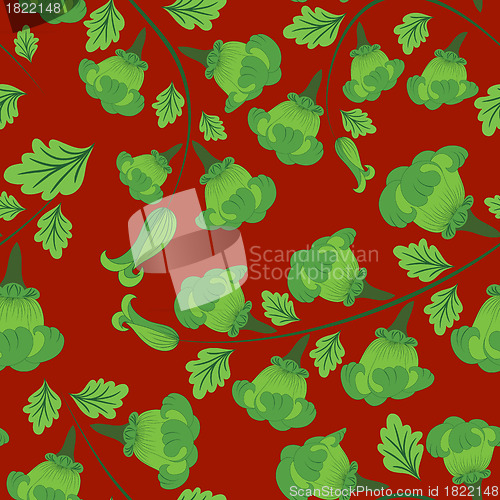 Image of seamless floral pattern