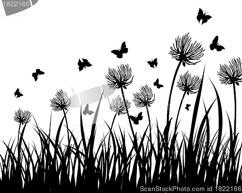 Image of meadow silhouettes