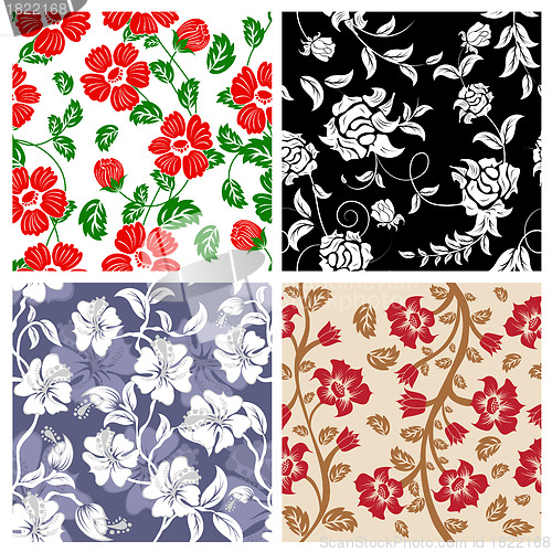 Image of seamless floral pattern