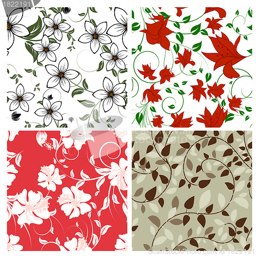 Image of seamless floral pattern