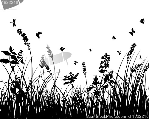Image of meadow silhouettes