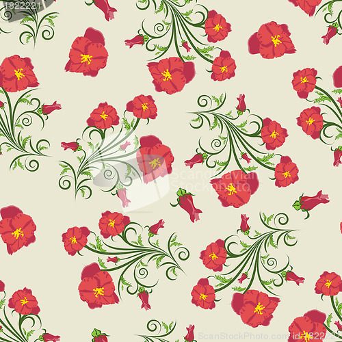 Image of seamless floral pattern