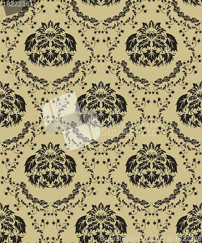 Image of seamless damask pattern