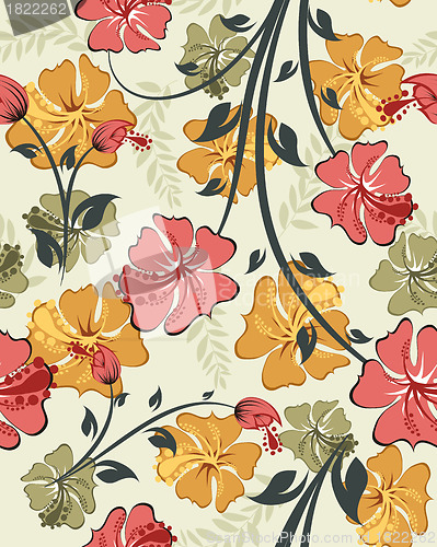 Image of seamless floral pattern