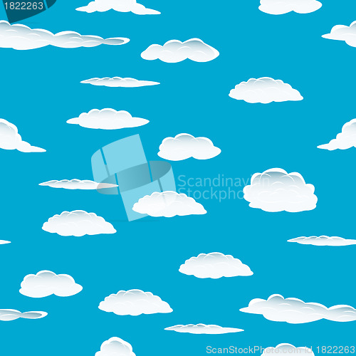 Image of seamless cloud background