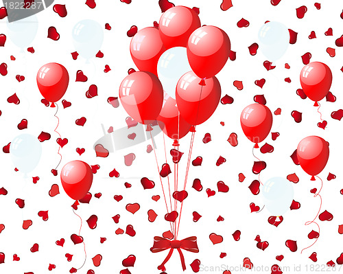 Image of balloons on hearts