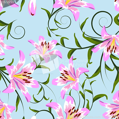 Image of seamless floral pattern