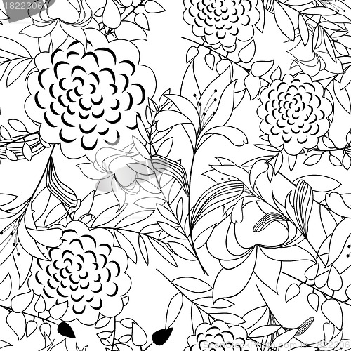 Image of seamless floral pattern